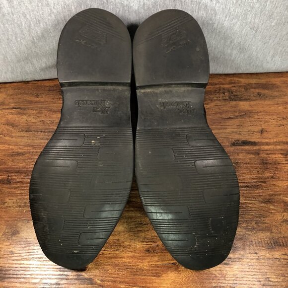 Allen Edmonds Men's 9.5 3E Wide Split Toe Derby Black Leather‎ Shoes Vibram Sole - Picture 9 of 10